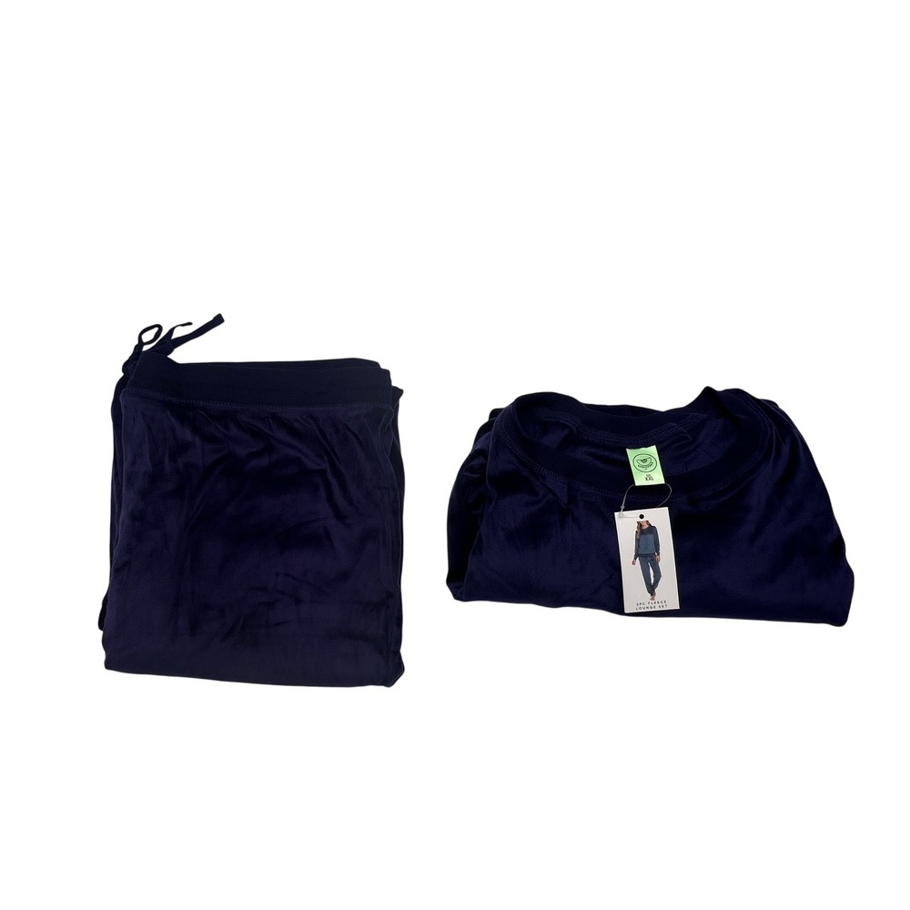 Honeydew Intimates Navy Blue 2PC Fleece Lounge Set XXL New